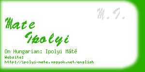 mate ipolyi business card